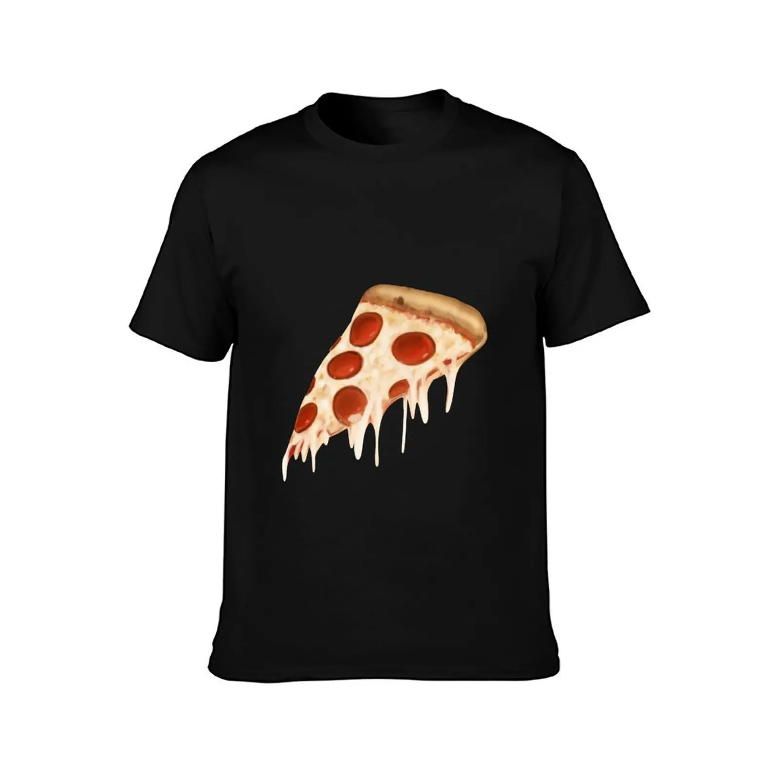 Pizza Slice T-Shirt Sports Casual Short Sleeve Cotton Tee T-Shirt