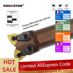 D16R-MW04R D20R-MW04L D25R-MW08H Spring steel Double head Internal Turning Tool Holder WNMG Inserts Lathe Bar CNC Cutting Tools