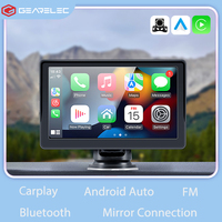 Universal Portable 7 Inch Car Radio Wireless CarPlay Android Auto Stereo Multimedia Video Player With FM Bluetooth Navigation