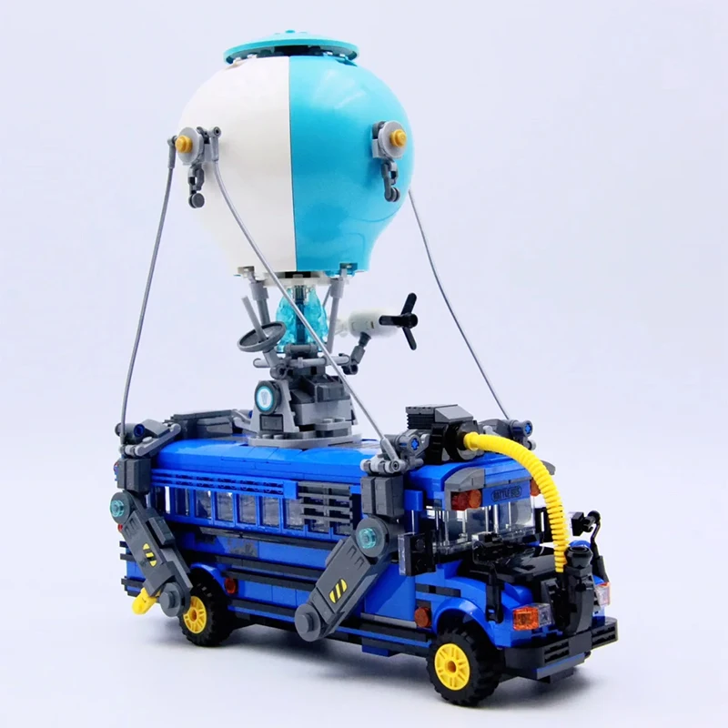 

Game Fighting Bus Building Blocks Battle Car Model Hot Air Balloon Vheicle Assemble Brick Toy Birthday Gift For Friend Boy Adult