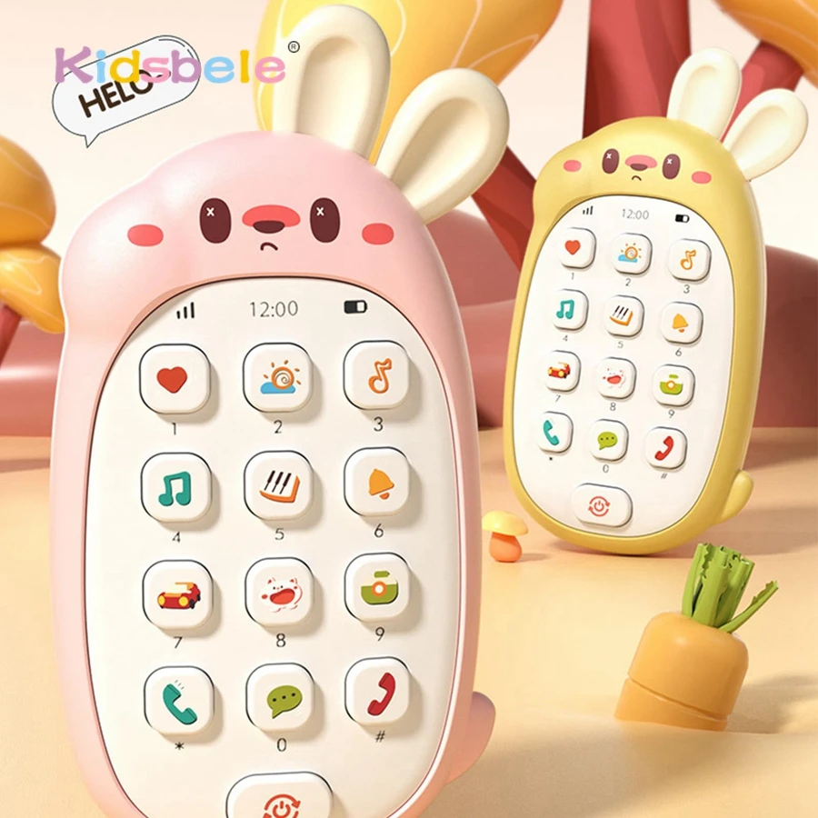 هاتف لعبة تعليمية للأطفال الصغار – موسيقى وأضواء وتعلم صوتي للهاتف المحمول للتطوير المبكر