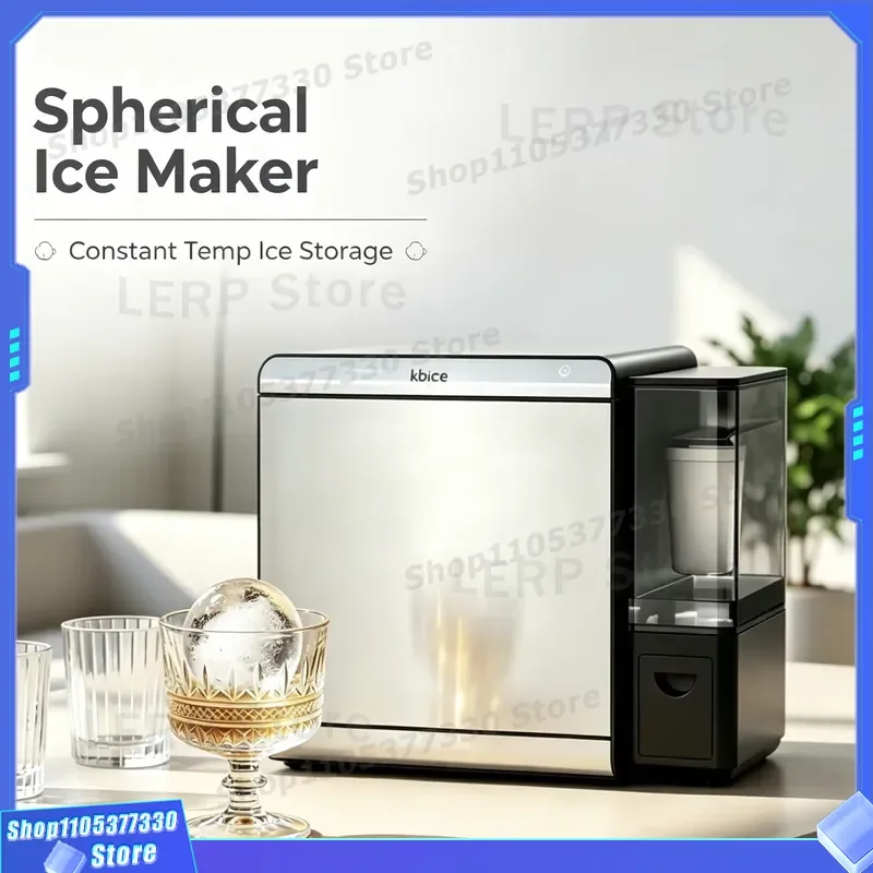 Desktop Whiskey Ice Hockey Machine Automatic High Quality Electric Ball Ice Machine Home Cold Storage Round Ice Hockey