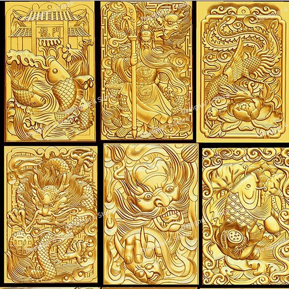 50pcs Digital file Buddha Pendant 3d model relief for CNC Router Aspire Artcam 3D Printer Carving Engraver Bas Relief