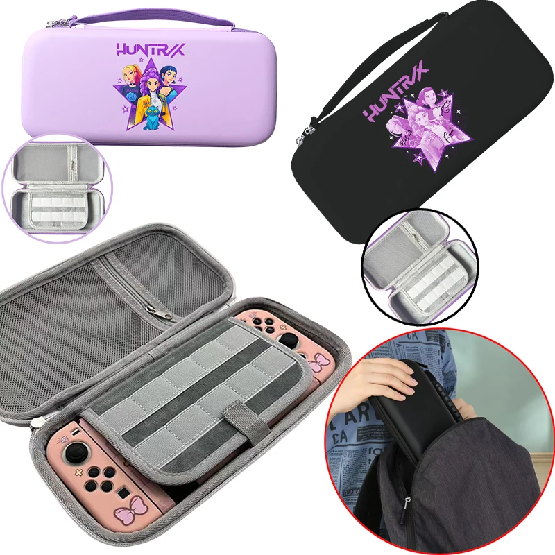 

KPop Demon Hunters Rumi Switch 2 Nintendo Game Console Storage Bag Anime Non Pressure Joystick Large Capacity Anti Drop Storage