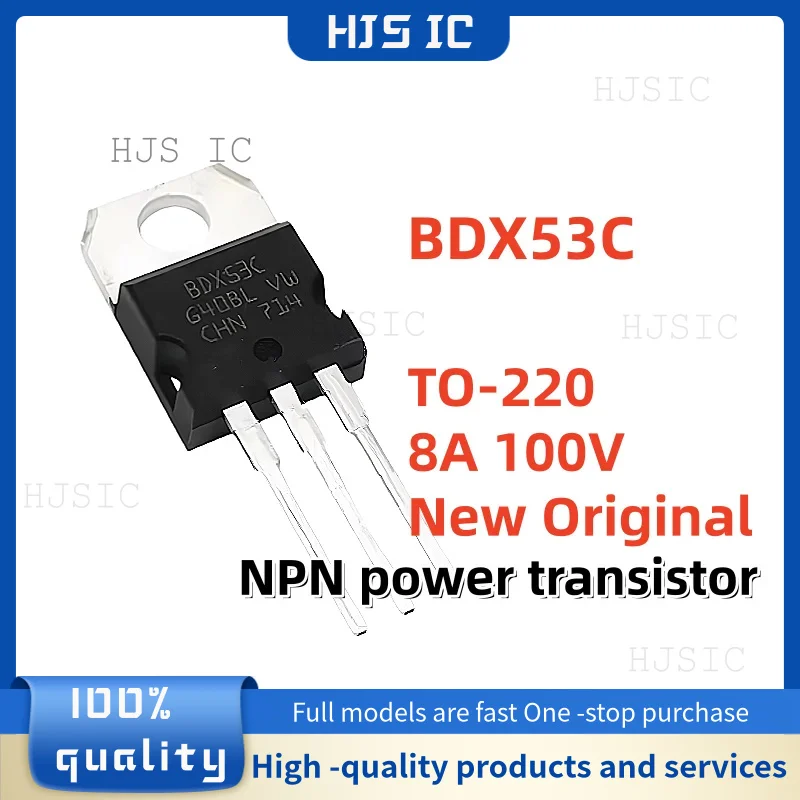 10PCS 100% NEW Imported BDX33C BDX34C BDX53C BDX54C BDX53 BDX33 BDX34 BDX54 TO-220 BDW93C BDW94C BDW93 BDW94 In Stock