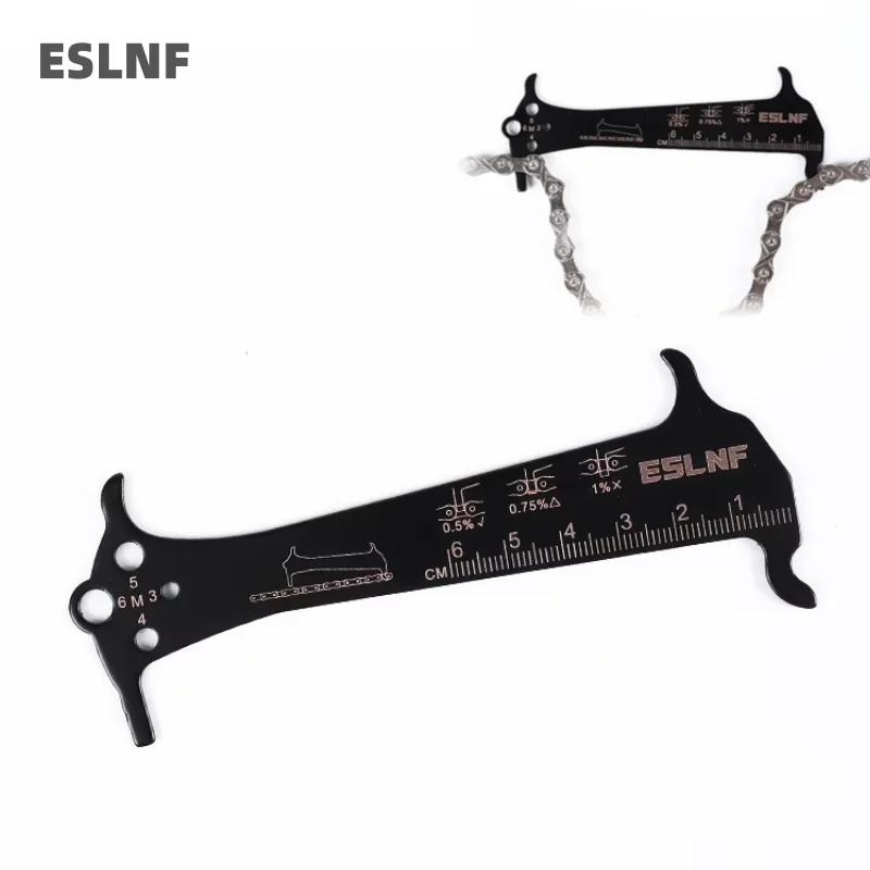 ESLNF Bicycle Chain Wear Indicator Tool Bike Chain Checker Professional Cycling Maintenance Tool