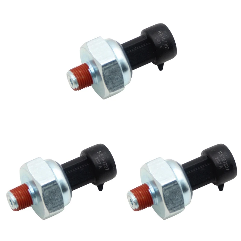 3X Oil Pressure Sensor RE167207 For John Deere Engine Code DT466E I530E DT466/530 HT53