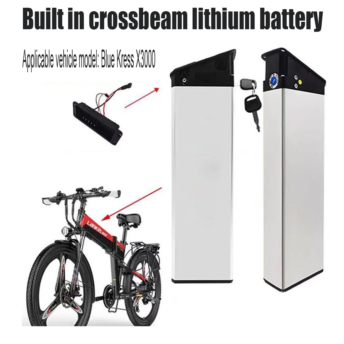 48V Battery Repuesto 17,5Ah Para El Nuevo Motor Engwe EP-2 Pro Versión Mejorada Applicable Batería Bicicleta MATE X DCH-009