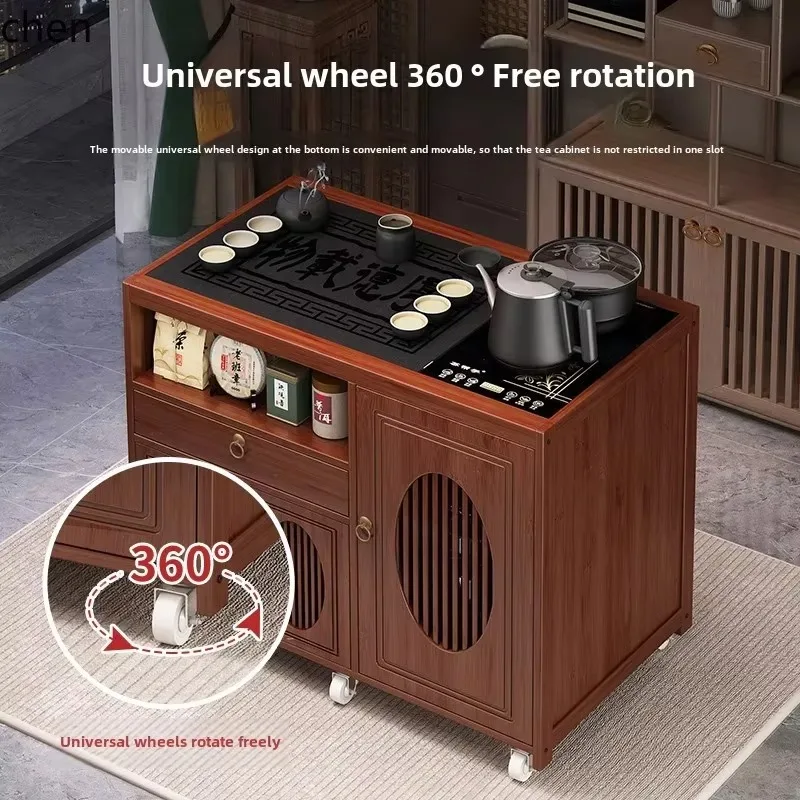 P1   small tea table kettle integrated tea cabinet tea cart balcony non-solid wood coffee table sofa side table