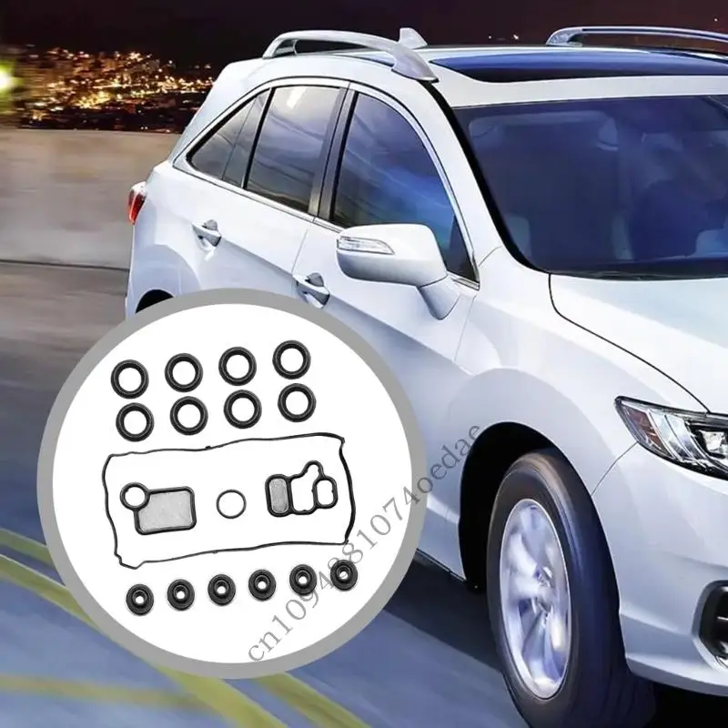 

0XXC Precise Valves Cover Seal for 2.0L 2.4L Engines Easy Installation 18pcs Complete Set VS50614R ES73071 15845-PNA-003