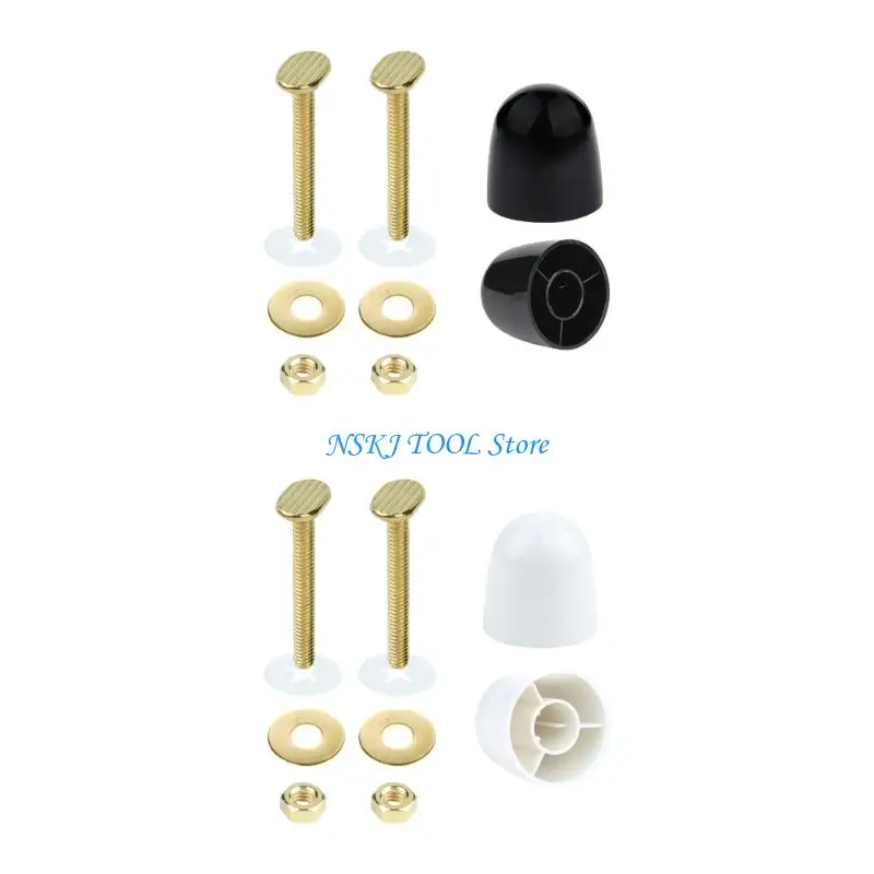 L8RC Toilet Base Permanent Fastening Solution Corrosion Resistant Bolts With Decorative On Covers Easy Installation