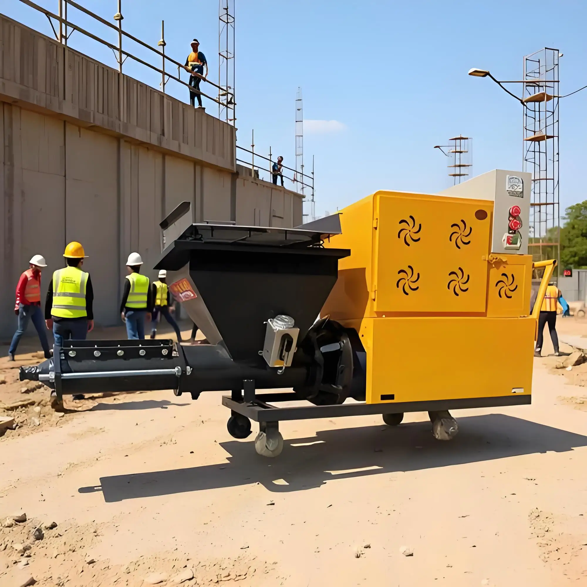 Hot Selling High Pressure Multifunctional Cement Mortar Spraying Machine Airless Putty Wall Plastering 311 511 711