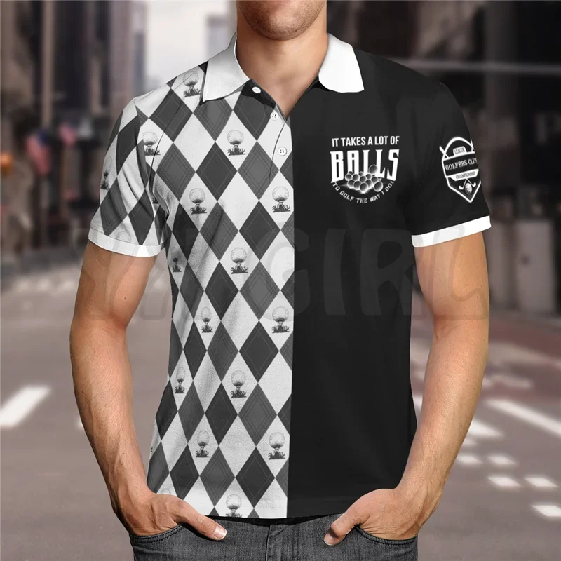 2024 Summer shirts women for men Skull Golf Polo Shirt 3D printed Short sleeve t shirts Tops camisas