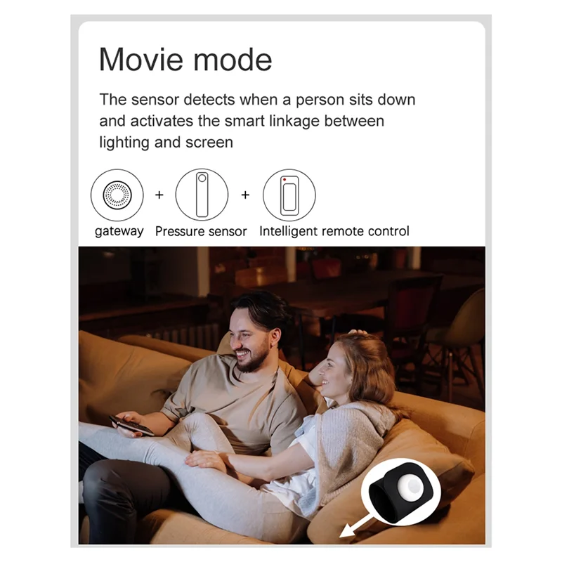 ABMF-Tuya Intelligent Pressure Sensor For Zigbee Gravity Detection Automation Scene Linkage Sensor Tuya Smart Pressure Sensor 40