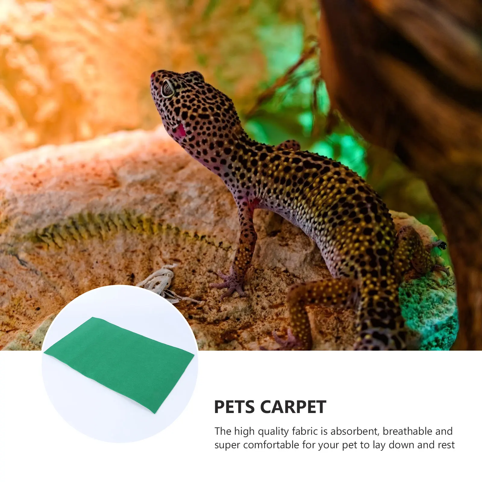 

Pet Reptile Mat Lizard Carpet 50X30Cm Coconut Fiber Absorbent Breathable Bed For Tortoise Gecko Snake Supplies Durable