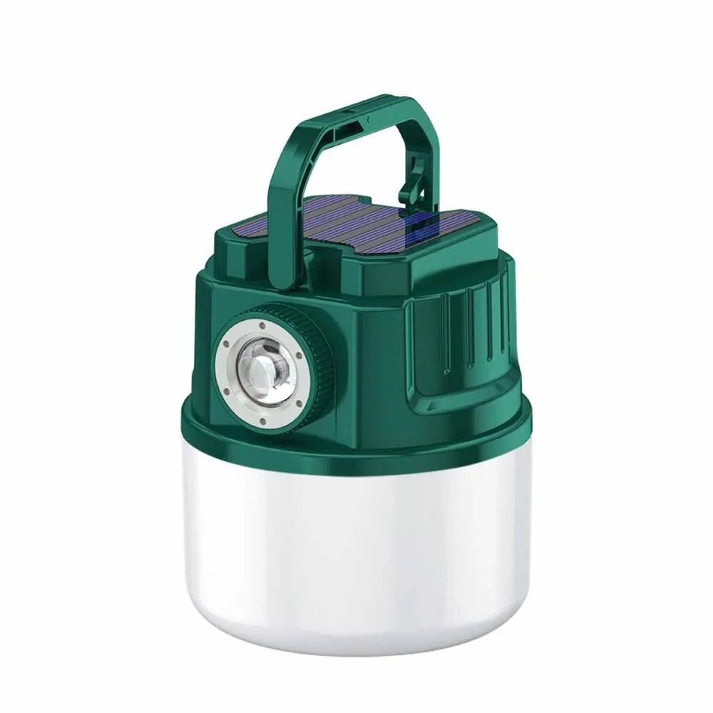 

4 Modes Solar Outdoor Lamp Waterproof Battery Display Outdoor Camping Light Rechargeable Strong Brightness Tent Light