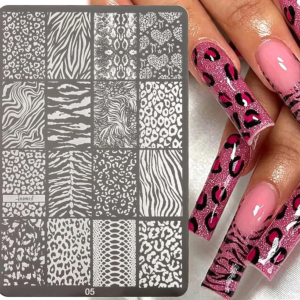 Animal Print Nail Stamping Pla - Nail Art Zebra review and price