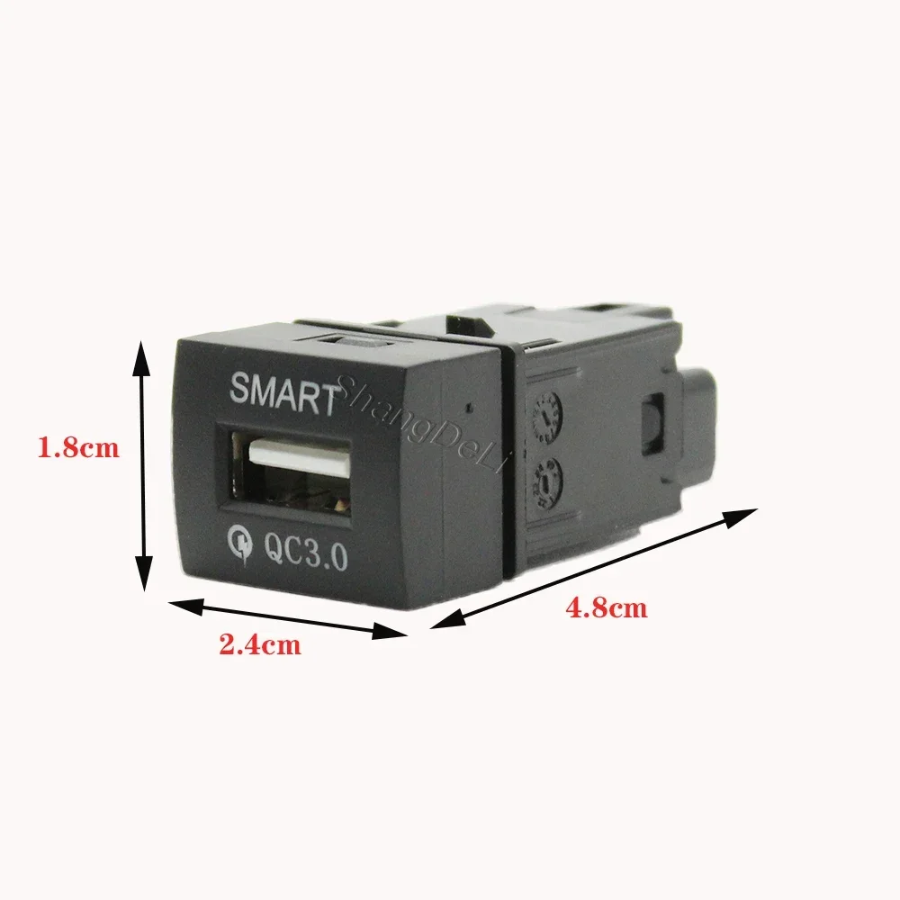 Car Quick Charger QC3.0 USB Socket Phone Charger Power Adapter for Nissan Sylphy 2020 Teana DAYZ 2019 2020