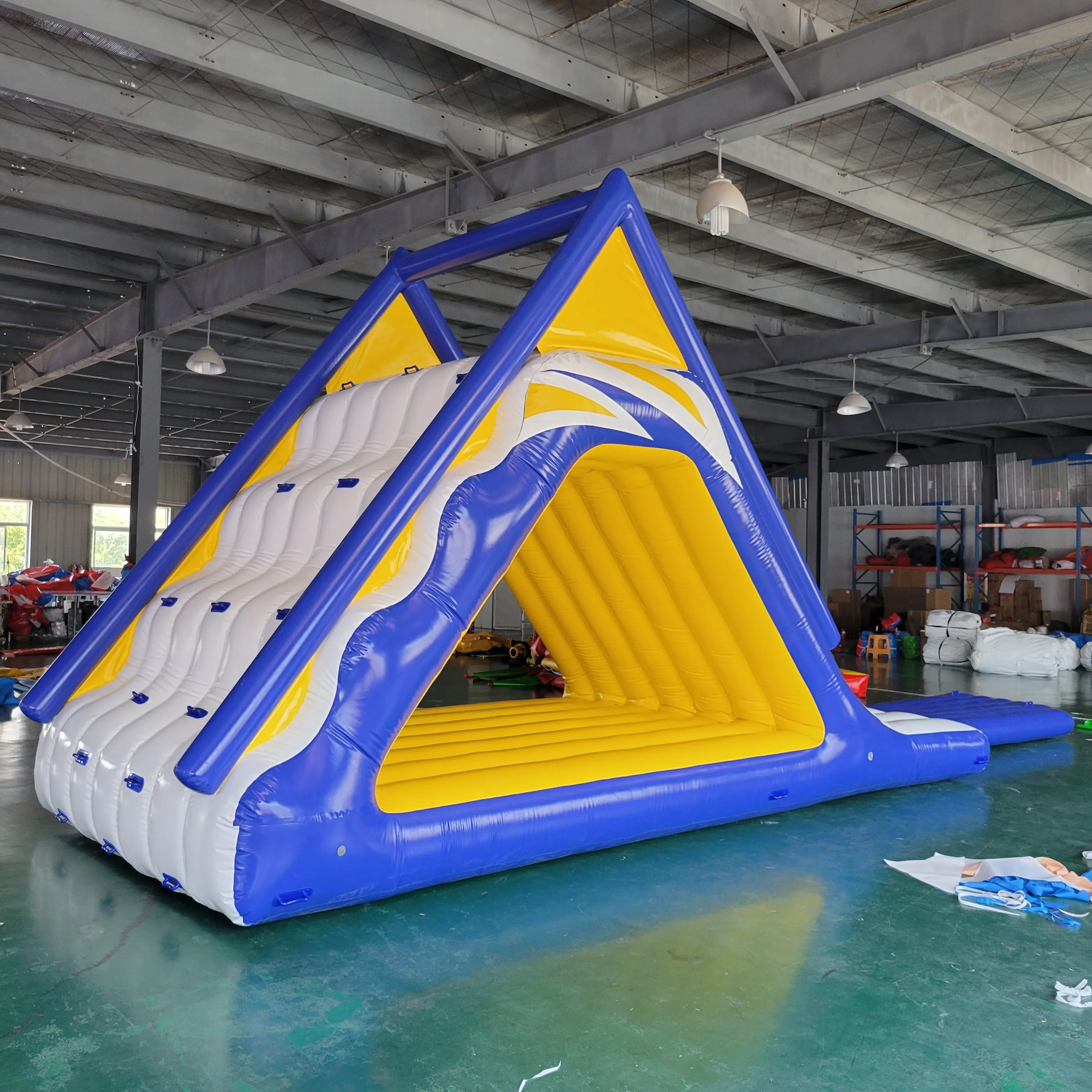 Large Inflatable Water Park Slide - Multi-function Floating Entertainment Equipment - Fun Sports for Lakes and Rivers