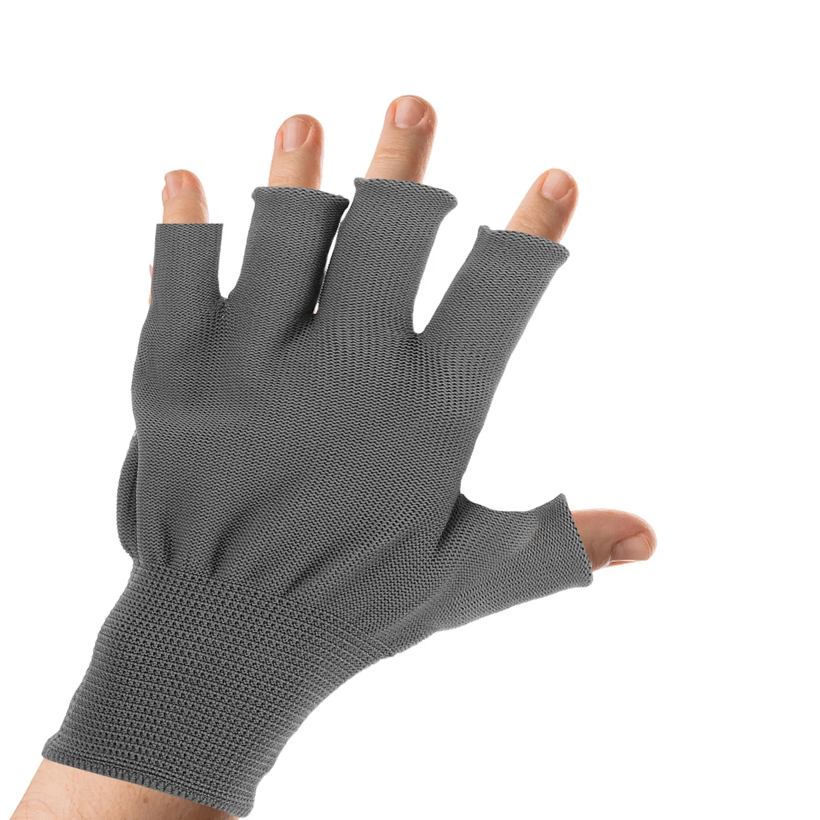 

5Pairs Warm Winter Non Slip Fingerless Work Gloves Breathable Gloves for Driving Cycling Hiking Outdoor Glove Liners Men