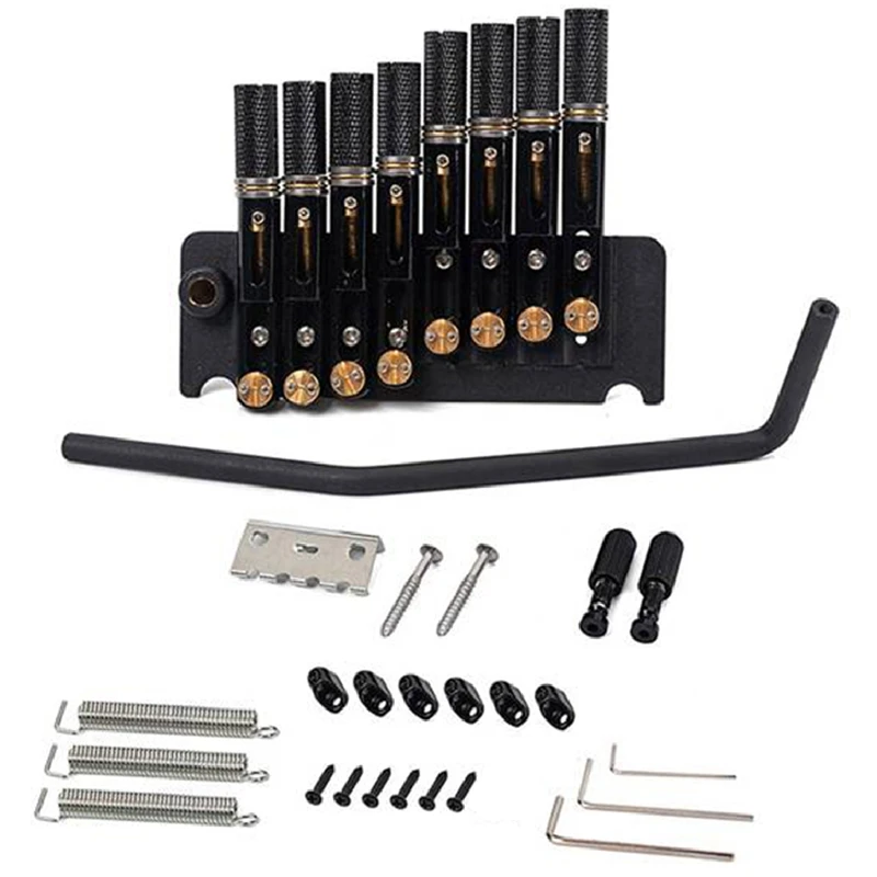 Ponte per chitarra Set di ponti per chitarra Ponte tremolo per strumento musicale per chitarra senza testa a 8 corde