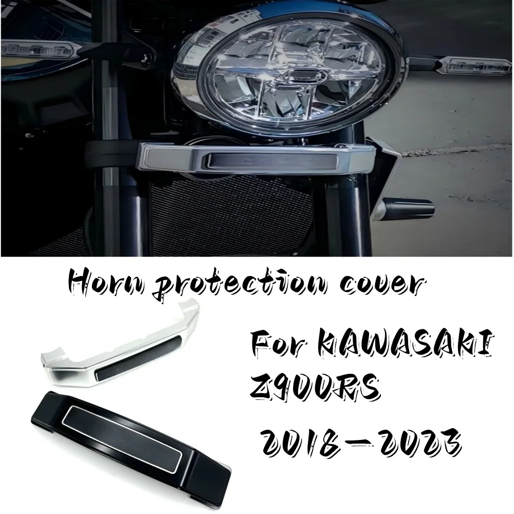 CHINGLAY Fork Tubes Cover for Kawasaki Z900RS 2018-2025 Decorative Cover of the Horn Under the Headlight - CNC Accessories