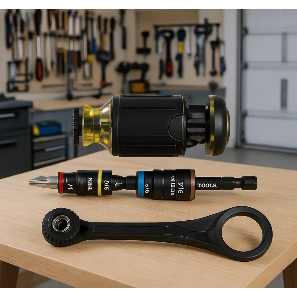 

3 Piece Mini Ratchet 12 in 1 Multi Bit Driver and 5 in 1 SAE Socket Set Tools for Tight Spaces