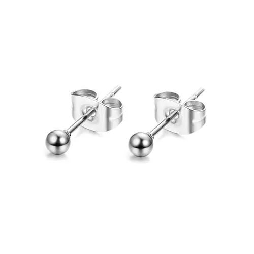 Women's Stainless Steel Stud Earrings, Gold/Silver