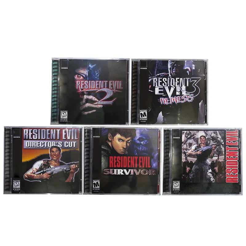 PS1 Residentevil Series With Full Manual Disc Copy Game Unlock Console Station1 Retro Optical Driver Video Game Parts