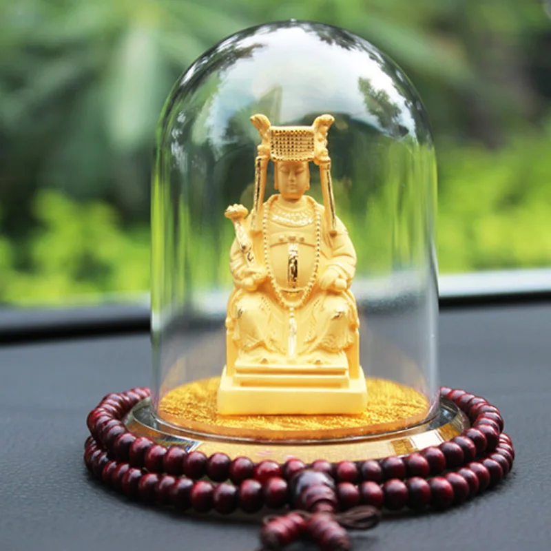 Buddhism Thailand Southeast Asia HOME CAR Patron saint Automobile ornaments golden Sea goddess Mazu Buddha statue