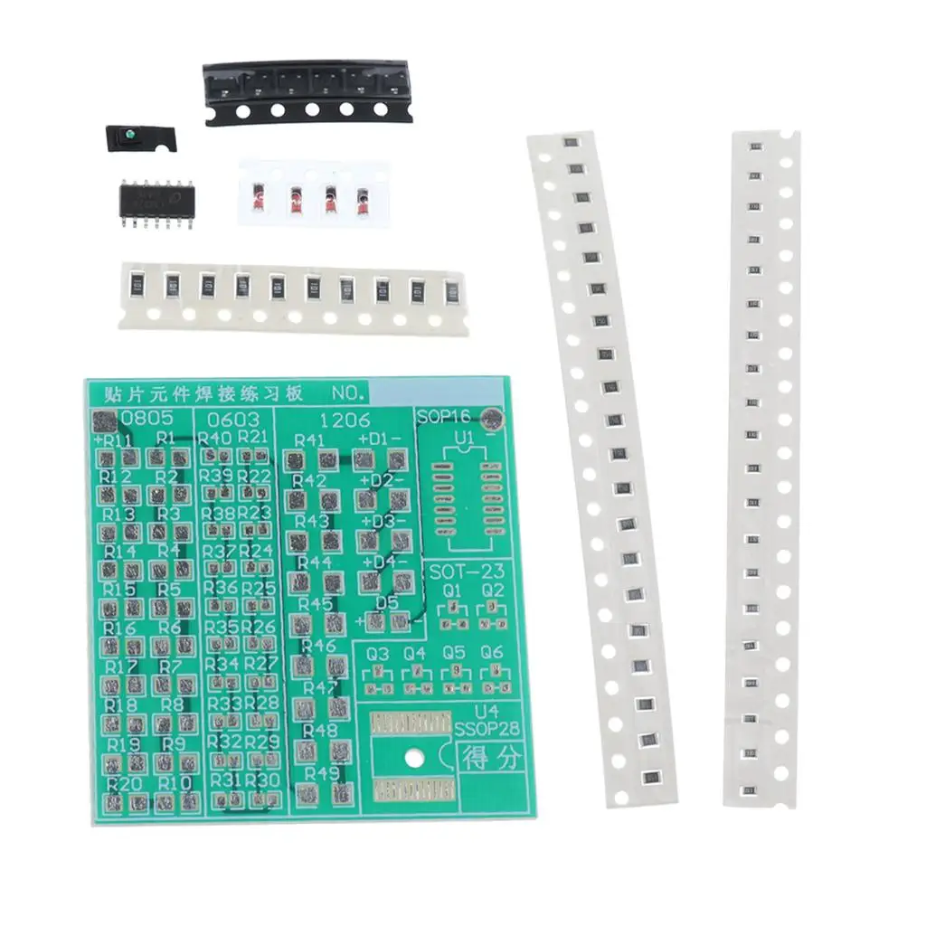 Smd module/diy smd löten praxis schweißen pcb board kit