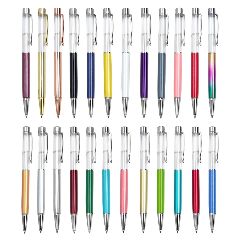 

6Pcs Retractable Metal Ballpoint Pen with Pen Clip, Guest Sign In Pen for Office