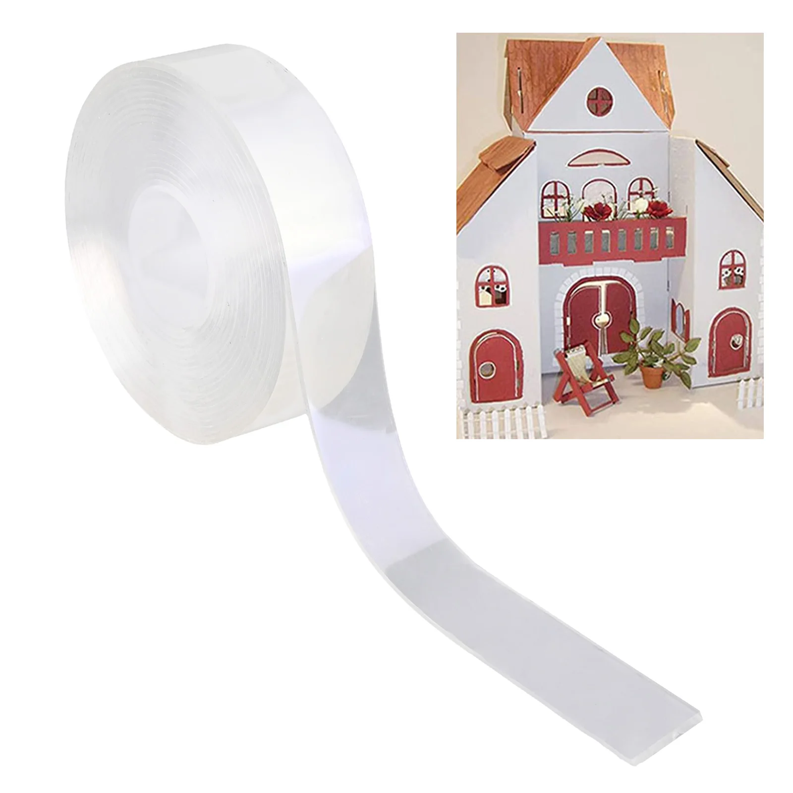 

5M Strong Double-sided Adhesive Non-marking Transparent Acrylic Tape Home Appliances Wall Stickers Home Improvement