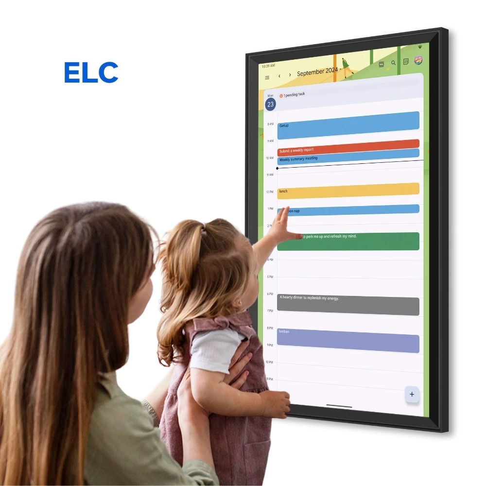 

21.5 32 Inch Wall-Mounted FHD Digital Planner Screen Family Calendar Screen Adve Touch Screen Android 14 Smart Calendar