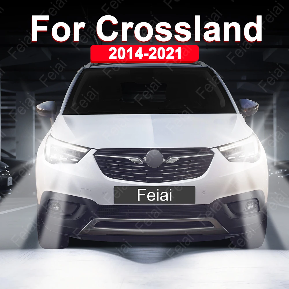 

Светодиодные лампы для фар Opel Crossland X, аксессуары для тюнинга, мощные автомобильные фары, 2017-2021 гг., 2 шт.