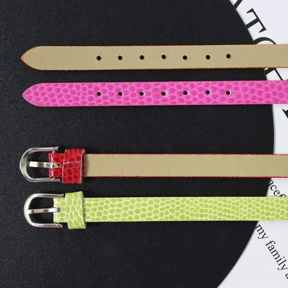 5pcs Super Mini Doll Waist Belts Snake Pattern 8*210mm DIY Handmade Belt Artificial Leather Kids Toys Doll Bag Belt