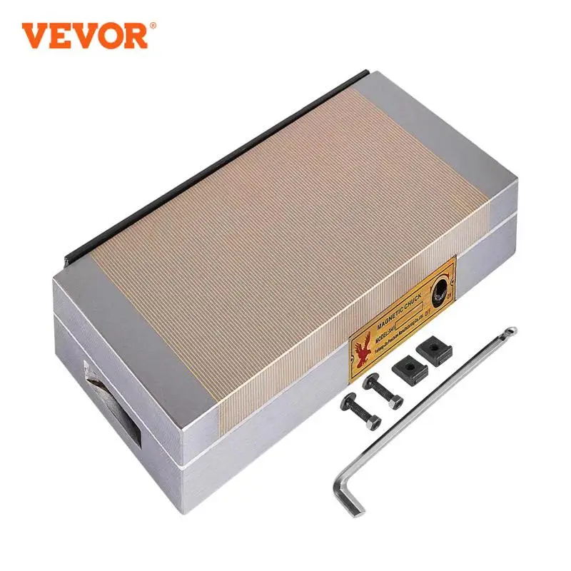 VEVOR 30X15CM Permanent Magnetic Chuck 2250KG Surface grinder Fine Pole Magnetic Chuck N45 Magnet CNC EDM Grinding Machine Tool