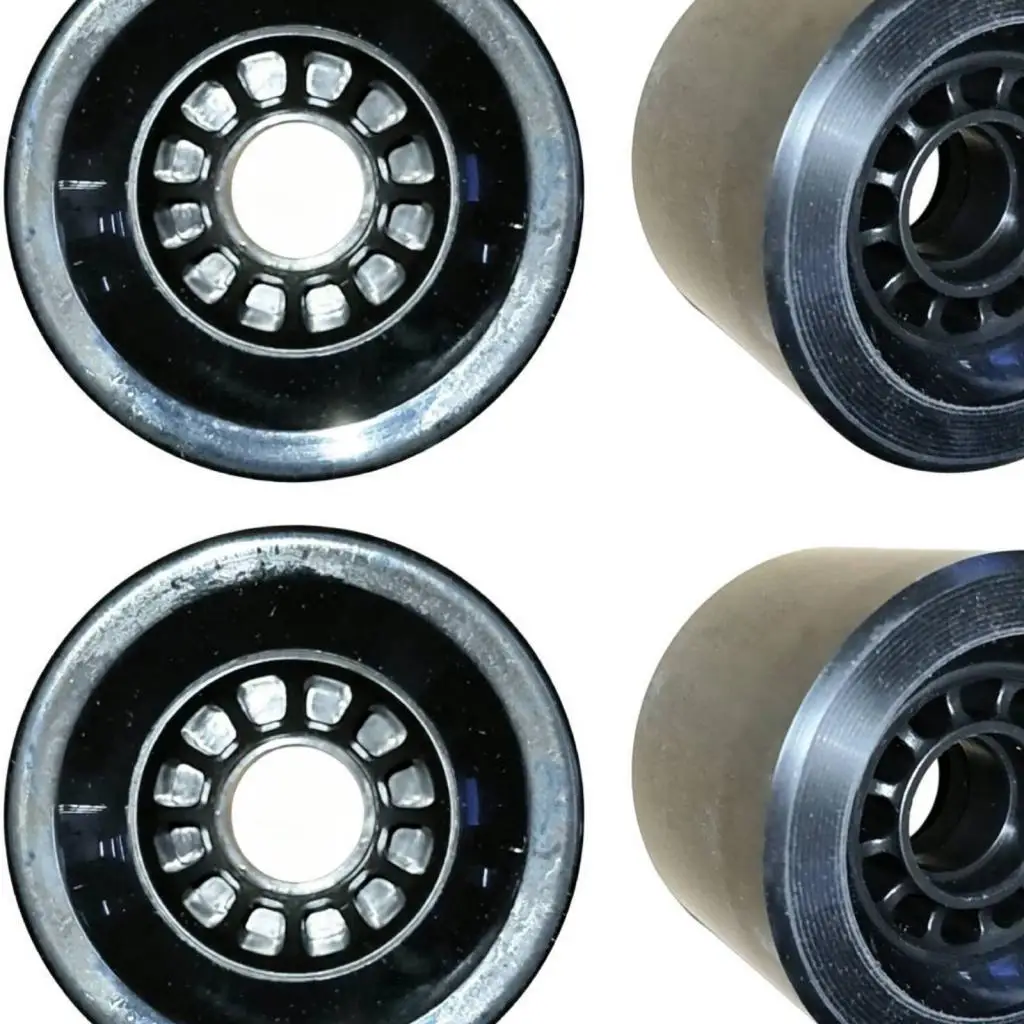 Pro Skateboard Wheels 70mm Diameter PU High Elastic Rebuild Set Longboard Cruiser Wheels for Restoring Skateboards