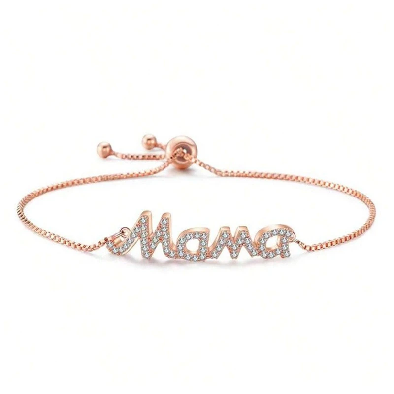 Fashion Zircon Endless Love Infinity Bracelets For Woman Crystal Chain Bracelets Adjustable Party Jewelry Valentine\'s Day Gift