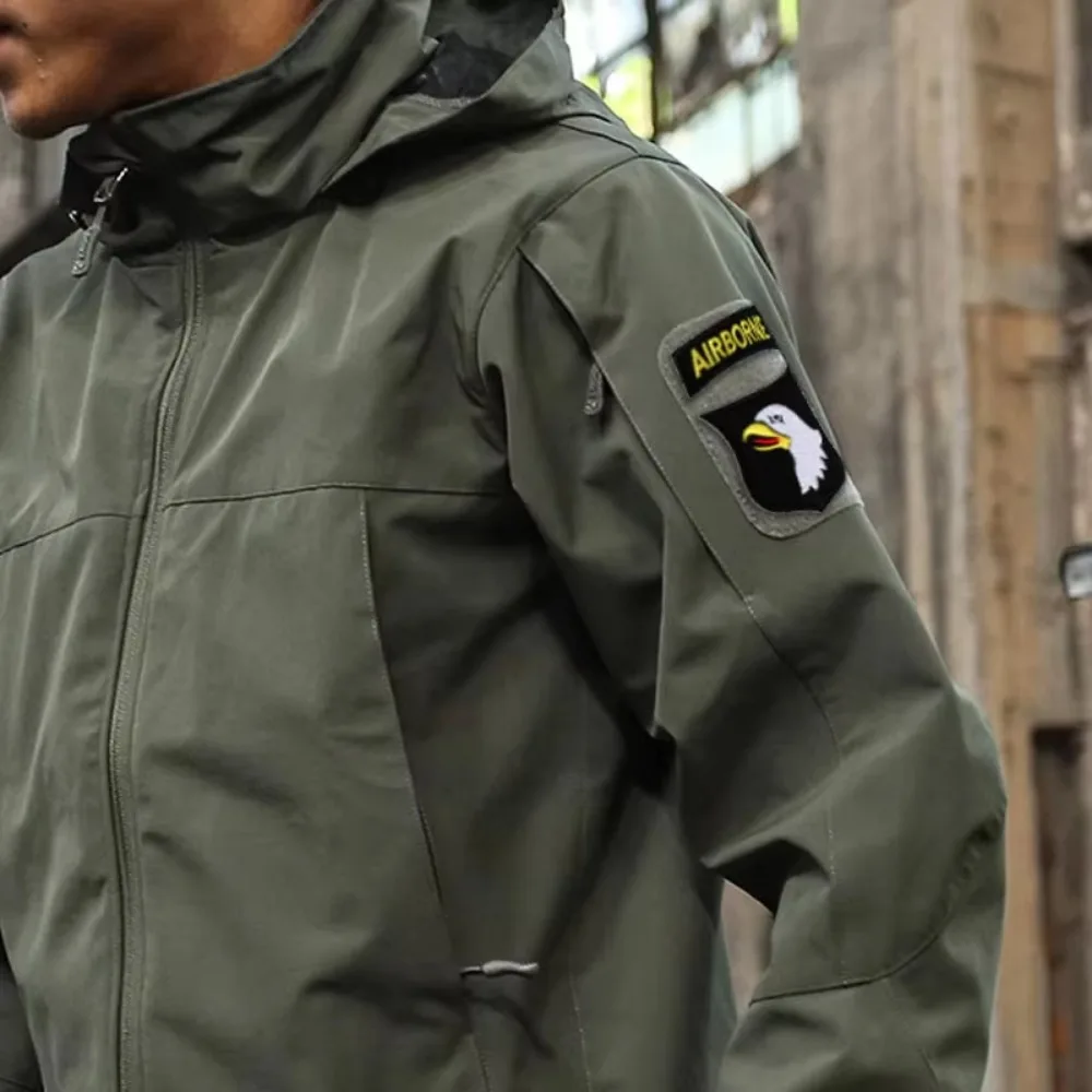 2 قطعة/المجموعة الولايات المتحدة 101st قسم المحمولة جوا شارة المطرزة هوك وحلقة التصحيح التصحيح التكتيكي