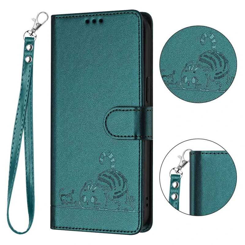 For Realme 14X Case Leather Wallet Anti-theft Brush Case on For Funda OPPO Realme 14x Realme14X Flip Stand Phone Cover Coque