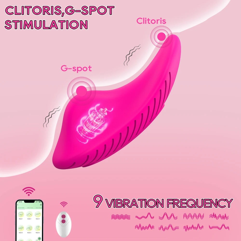 Butterfly Wearable Vibrator Wireless APP Remote Panties Dildo Vibrator for Women Clitoral Stimulator Massage Erotic Sextoy