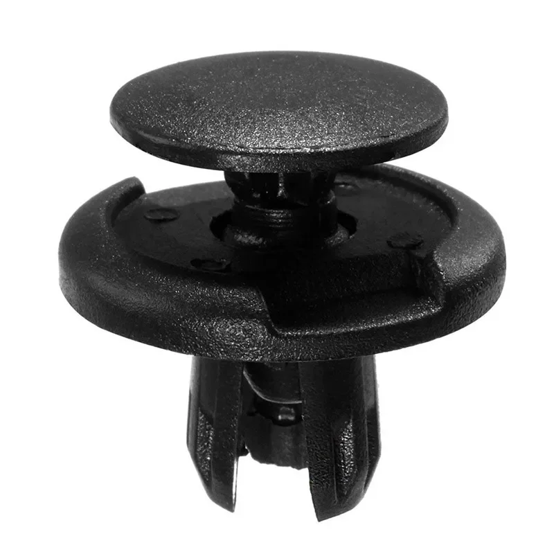 

50Pcs 8mm Auto Plastic Bumper Fastener Rivet Retainer Push Type Engine Cover Fastener Fender Car Door Trim Panel Clip for Toyota