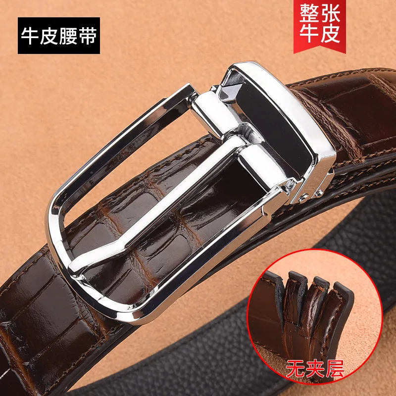 Belt men's needle buckle men's belt simple business versatile pants belt denim trend