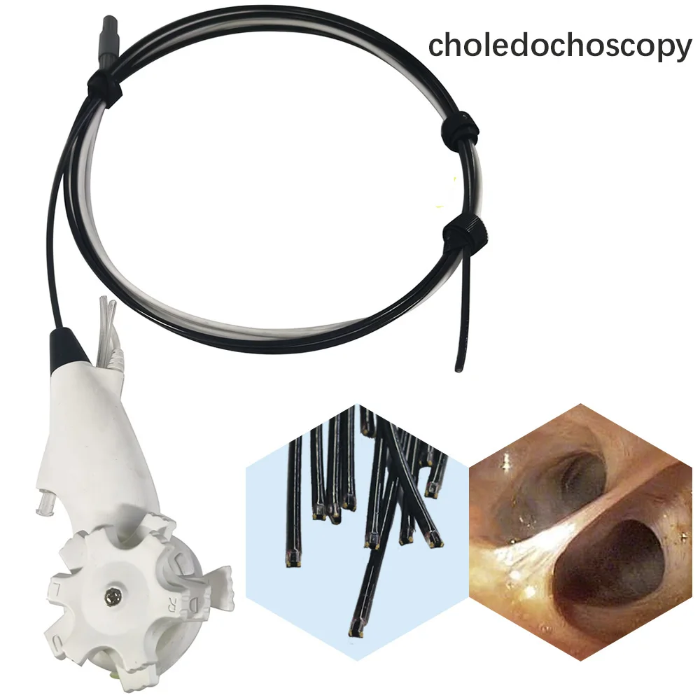 Flexible Veterinary Choledochoscope 3.6mm Mini Biliary Endoscope 120° Bending Angle LED Light Source for Animal Surgical