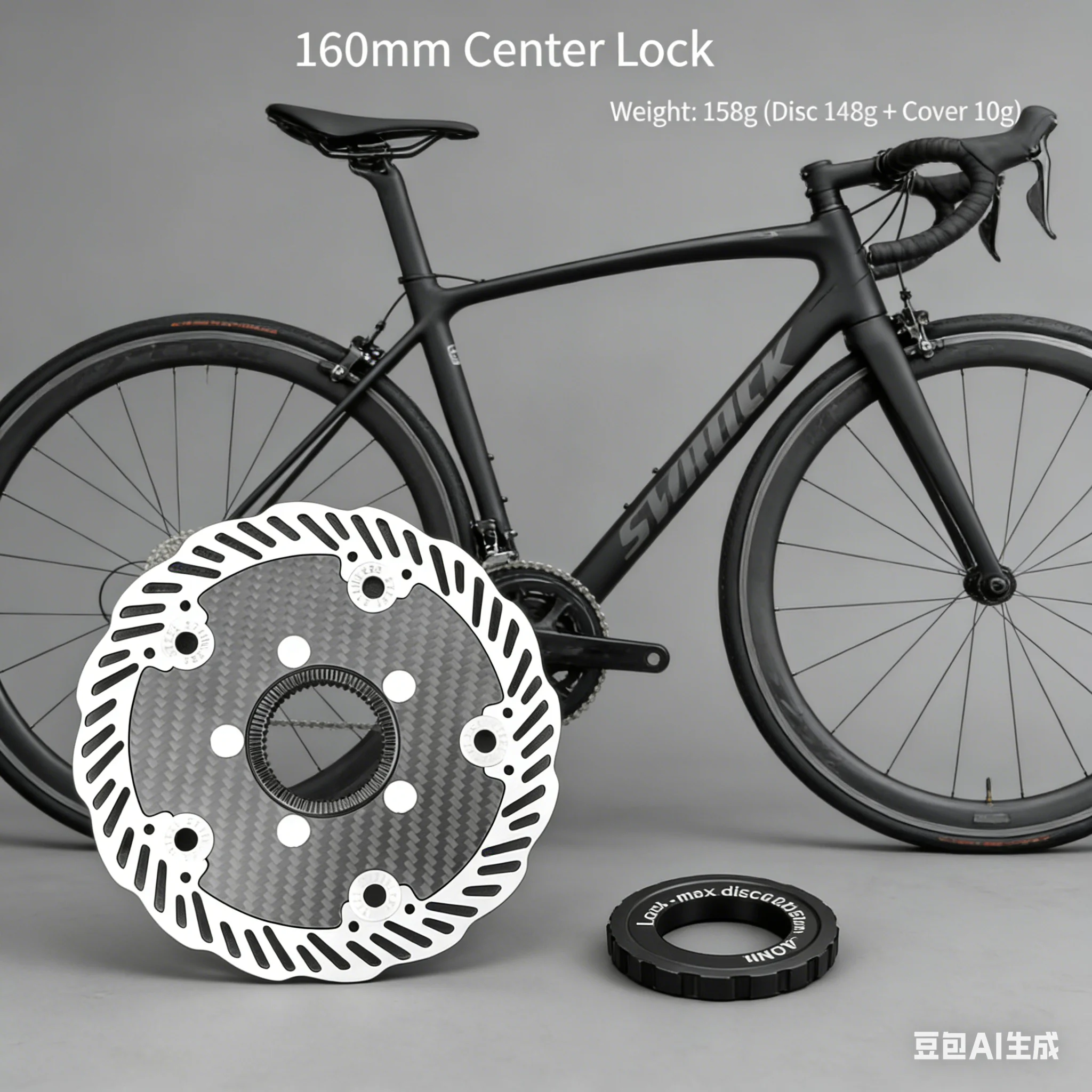 

1pc Bike Brake Discs 140/160mm 6-bolt Carbon Fiber Ultralight Center Lock Discs FOR ROTOR MTB Road BicycleBrake Accessories