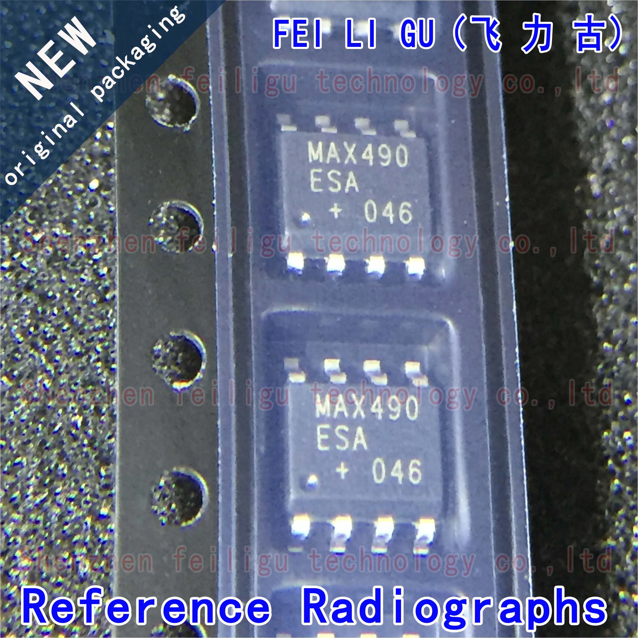 1~30PCS 100% New Original MAX490ESA+T MAX490ESA MAX490 Package:SOP8 Transceiver RS-485/RS-422 Chip