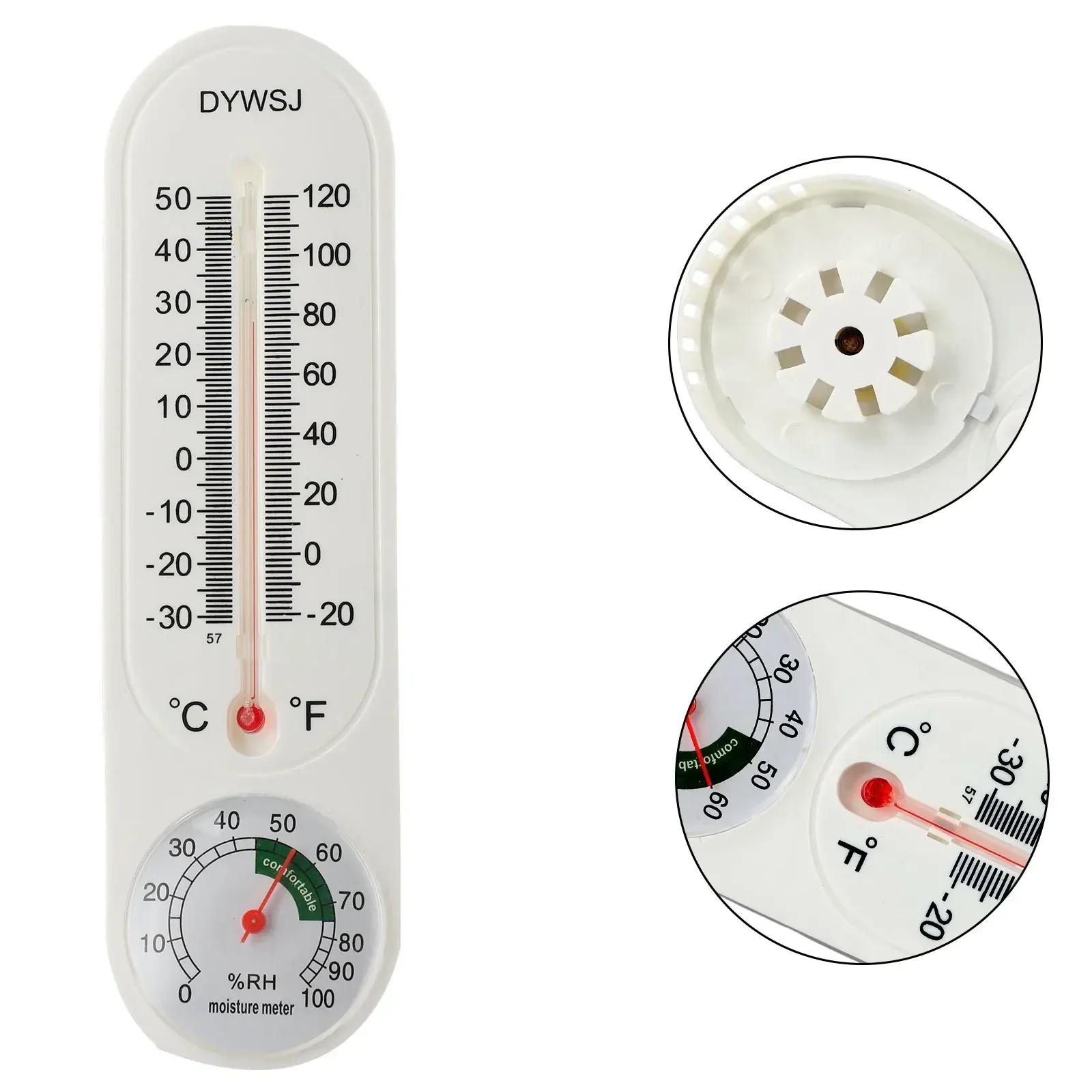 Wandthermometer Binnen Buiten Hang Grote Muur Analoge Patio Thermometer Montagebeugel Temperatuurlezer Gereedschap Accessoires