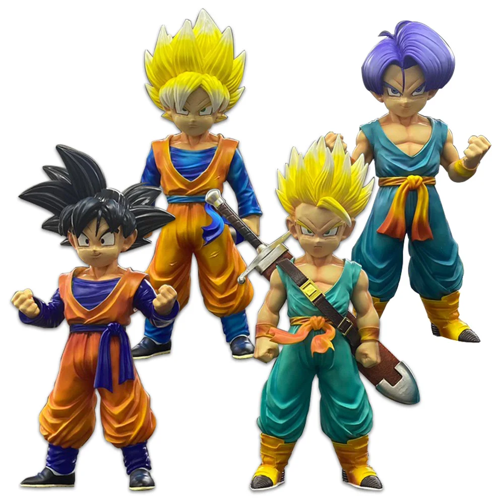 لعبة نموذج التنين بول سون جوكو ، جذوع ابن جوهان ، مجموعة قائمة Gotenks ، شخصية حركة أنيمي ، مجموعة هدايا ، 4 من كلوريد البولي فينيل