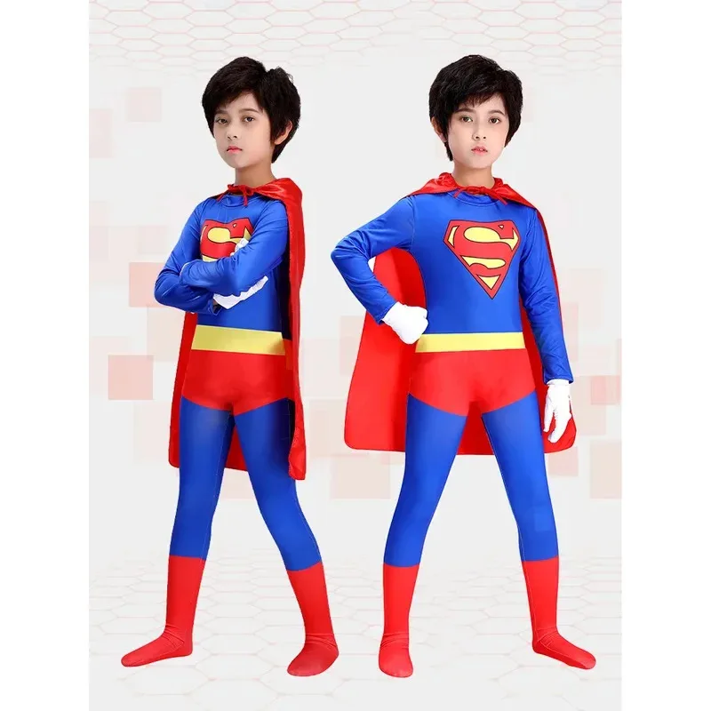 

Boy Superhero Costumes Kids Halloween Cosplay Jumpsuit Super Hero Costumes